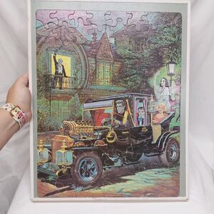 Vintage 1965 Whitman "The Munsters Mobile" Jigsaw Puzzle 100 piece COMPLETE